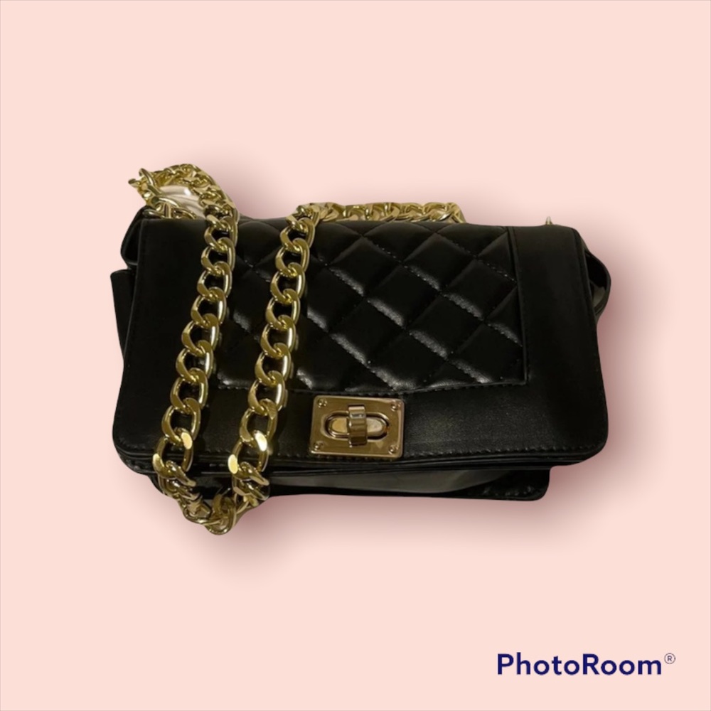 A black purse